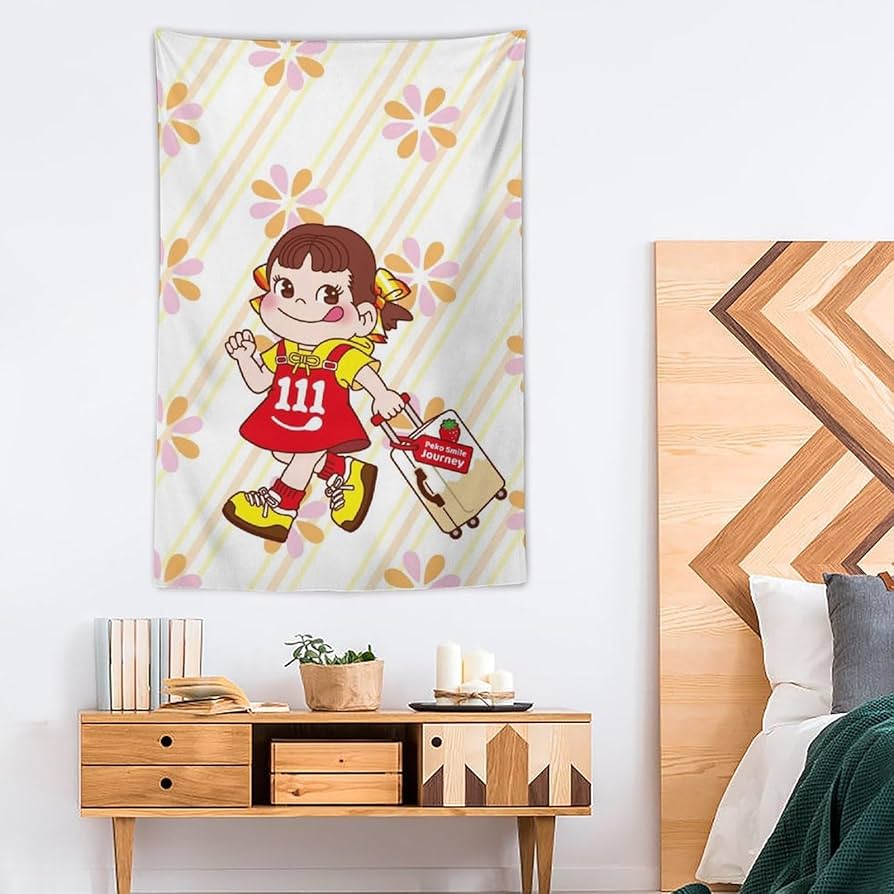 Amazon.co.jp: タペストリー ペコちゃん おしゃれ 大判 壁掛け